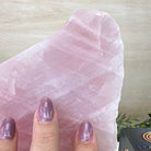 Rose Quartz Polished Slice on a Wood Base, 8" Tall #6100RQ - 016 - Brazil GemsBrazil GemsRose Quartz Polished Slice on a Wood Base, 8" Tall #6100RQ - 016Slices on Wood Bases6100RQ - 016