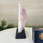 Rose Quartz Polished Slice on a Wood Base, 8" Tall #6100RQ - 016 - Brazil GemsBrazil GemsRose Quartz Polished Slice on a Wood Base, 8" Tall #6100RQ - 016Slices on Wood Bases6100RQ - 016