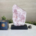 Rose Quartz Polished Slice on a Wood Base, 8" Tall #6100RQ - 016 - Brazil GemsBrazil GemsRose Quartz Polished Slice on a Wood Base, 8" Tall #6100RQ - 016Slices on Wood Bases6100RQ - 016