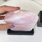 Rose Quartz Polished Slice on a Wood Base, 8" Tall #6100RQ - 016 - Brazil GemsBrazil GemsRose Quartz Polished Slice on a Wood Base, 8" Tall #6100RQ - 016Slices on Wood Bases6100RQ - 016