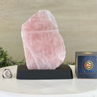 Rose Quartz Polished Slice on a Wood Base 8" Tall #6100RQ - 029 - Brazil GemsBrazil GemsRose Quartz Polished Slice on a Wood Base 8" Tall #6100RQ - 029Slices on Wood Bases6100RQ - 029