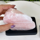 Rose Quartz Polished Slice on a Wood Base 8" Tall #6100RQ - 029 - Brazil GemsBrazil GemsRose Quartz Polished Slice on a Wood Base 8" Tall #6100RQ - 029Slices on Wood Bases6100RQ - 029