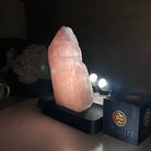 Rose Quartz Polished Slice on a Wood Base 8" Tall #6100RQ - 029 - Brazil GemsBrazil GemsRose Quartz Polished Slice on a Wood Base 8" Tall #6100RQ - 029Slices on Wood Bases6100RQ - 029