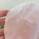 Rose Quartz Polished Slice on a Wood Base, 8" Tall #6100RQ - 031 - Brazil GemsBrazil GemsRose Quartz Polished Slice on a Wood Base, 8" Tall #6100RQ - 031Slices on Wood Bases6100RQ - 031