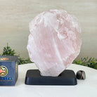 Rose Quartz Polished Slice on a Wood Base, 8" Tall #6100RQ - 031 - Brazil GemsBrazil GemsRose Quartz Polished Slice on a Wood Base, 8" Tall #6100RQ - 031Slices on Wood Bases6100RQ - 031