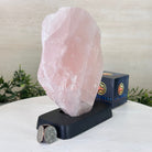 Rose Quartz Polished Slice on a Wood Base, 8" Tall #6100RQ - 031 - Brazil GemsBrazil GemsRose Quartz Polished Slice on a Wood Base, 8" Tall #6100RQ - 031Slices on Wood Bases6100RQ - 031