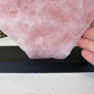 Rose Quartz Polished Slice on a Wood Base, 8" Tall #6100RQ - 036 - Brazil GemsBrazil GemsRose Quartz Polished Slice on a Wood Base, 8" Tall #6100RQ - 036Slices on Wood Bases6100RQ - 036