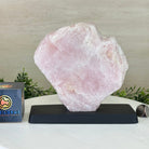 Rose Quartz Polished Slice on a Wood Base, 8" Tall #6100RQ - 036 - Brazil GemsBrazil GemsRose Quartz Polished Slice on a Wood Base, 8" Tall #6100RQ - 036Slices on Wood Bases6100RQ - 036