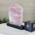 Rose Quartz Polished Slice on a Wood Base, 8.25" Tall #6100RQ - 038 - Brazil GemsBrazil GemsRose Quartz Polished Slice on a Wood Base, 8.25" Tall #6100RQ - 038Slices on Wood Bases6100RQ - 038