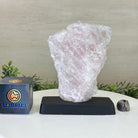 Rose Quartz Polished Slice on a Wood Base, 8.5" Tall #6100RQ - 014 - Brazil GemsBrazil GemsRose Quartz Polished Slice on a Wood Base, 8.5" Tall #6100RQ - 014Slices on Wood Bases6100RQ - 014