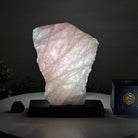 Rose Quartz Polished Slice on a Wood Base, 8.5" Tall #6100RQ - 014 - Brazil GemsBrazil GemsRose Quartz Polished Slice on a Wood Base, 8.5" Tall #6100RQ - 014Slices on Wood Bases6100RQ - 014