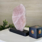 Rose Quartz Polished Slice on a Wood Base 8.5" Tall #6100RQ - 020 - Brazil GemsBrazil GemsRose Quartz Polished Slice on a Wood Base 8.5" Tall #6100RQ - 020Slices on Wood Bases6100RQ - 020