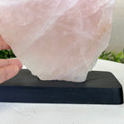 Rose Quartz Polished Slice on a Wood Base 8.5" Tall #6100RQ - 020 - Brazil GemsBrazil GemsRose Quartz Polished Slice on a Wood Base 8.5" Tall #6100RQ - 020Slices on Wood Bases6100RQ - 020