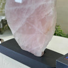 Rose Quartz Polished Slice on a Wood Base 8.5" Tall #6100RQ - 020 - Brazil GemsBrazil GemsRose Quartz Polished Slice on a Wood Base 8.5" Tall #6100RQ - 020Slices on Wood Bases6100RQ - 020