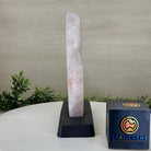 Rose Quartz Polished Slice on a Wood Base 8.5" Tall #6100RQ - 020 - Brazil GemsBrazil GemsRose Quartz Polished Slice on a Wood Base 8.5" Tall #6100RQ - 020Slices on Wood Bases6100RQ - 020