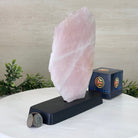 Rose Quartz Polished Slice on a Wood Base 8.5" Tall #6100RQ - 020 - Brazil GemsBrazil GemsRose Quartz Polished Slice on a Wood Base 8.5" Tall #6100RQ - 020Slices on Wood Bases6100RQ - 020