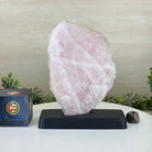 Rose Quartz Polished Slice on a Wood Base 8.5" Tall #6100RQ - 020 - Brazil GemsBrazil GemsRose Quartz Polished Slice on a Wood Base 8.5" Tall #6100RQ - 020Slices on Wood Bases6100RQ - 020