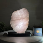 Rose Quartz Polished Slice on a Wood Base 8.5" Tall #6100RQ - 020 - Brazil GemsBrazil GemsRose Quartz Polished Slice on a Wood Base 8.5" Tall #6100RQ - 020Slices on Wood Bases6100RQ - 020