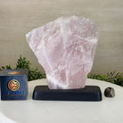 Rose Quartz Polished Slice on a Wood Base 8.5" Tall #6100RQ - 023 - Brazil GemsBrazil GemsRose Quartz Polished Slice on a Wood Base 8.5" Tall #6100RQ - 023Slices on Wood Bases6100RQ - 023