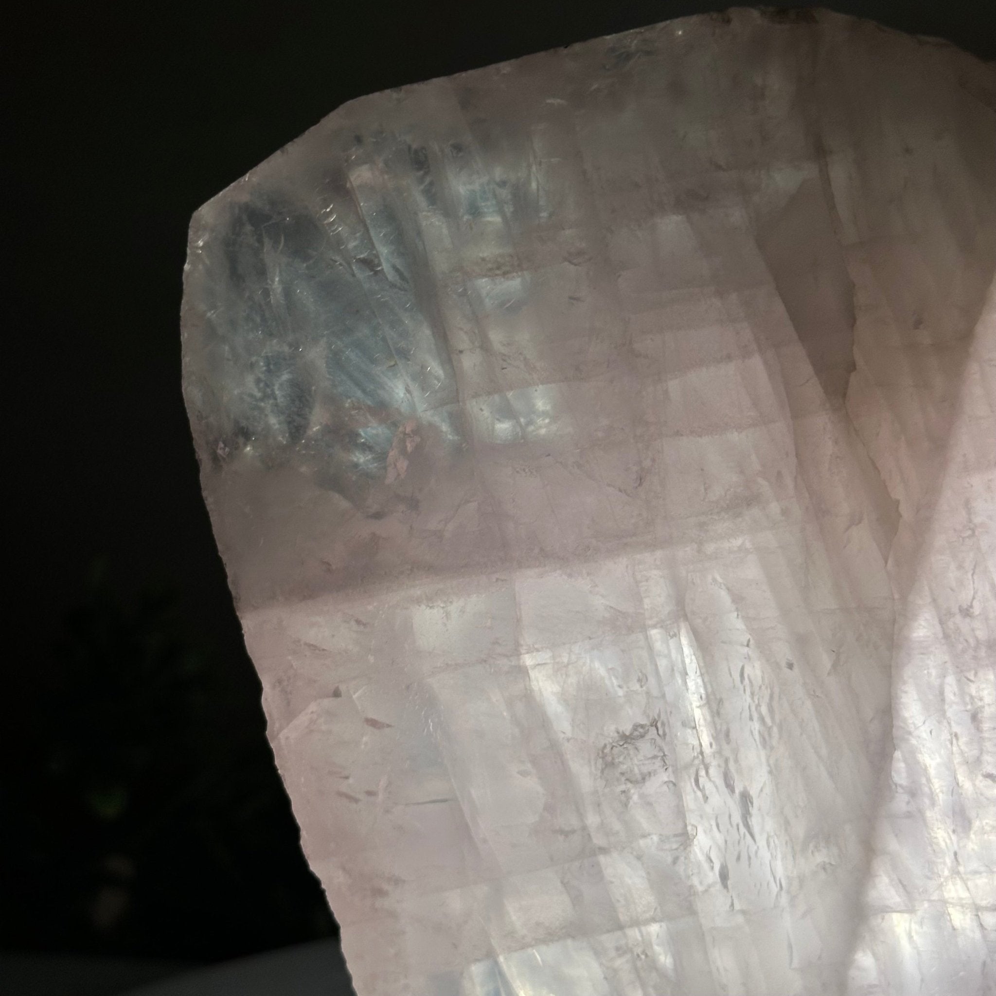 Rose Quartz Polished Slice on a Wood Base 8.5" Tall #6100RQ - 023 - Brazil GemsBrazil GemsRose Quartz Polished Slice on a Wood Base 8.5" Tall #6100RQ - 023Slices on Wood Bases6100RQ - 023