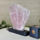 Rose Quartz Polished Slice on a Wood Base 8.5" Tall #6100RQ - 023 - Brazil GemsBrazil GemsRose Quartz Polished Slice on a Wood Base 8.5" Tall #6100RQ - 023Slices on Wood Bases6100RQ - 023