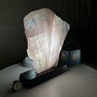 Rose Quartz Polished Slice on a Wood Base 8.5" Tall #6100RQ - 023 - Brazil GemsBrazil GemsRose Quartz Polished Slice on a Wood Base 8.5" Tall #6100RQ - 023Slices on Wood Bases6100RQ - 023