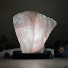 Rose Quartz Polished Slice on a Wood Base 8.5" Tall #6100RQ - 023 - Brazil GemsBrazil GemsRose Quartz Polished Slice on a Wood Base 8.5" Tall #6100RQ - 023Slices on Wood Bases6100RQ - 023