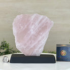 Rose Quartz Polished Slice on a Wood Base 8.5" Tall #6100RQ - 025 - Brazil GemsBrazil GemsRose Quartz Polished Slice on a Wood Base 8.5" Tall #6100RQ - 025Slices on Wood Bases6100RQ - 025