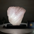 Rose Quartz Polished Slice on a Wood Base 8.5" Tall #6100RQ - 025 - Brazil GemsBrazil GemsRose Quartz Polished Slice on a Wood Base 8.5" Tall #6100RQ - 025Slices on Wood Bases6100RQ - 025