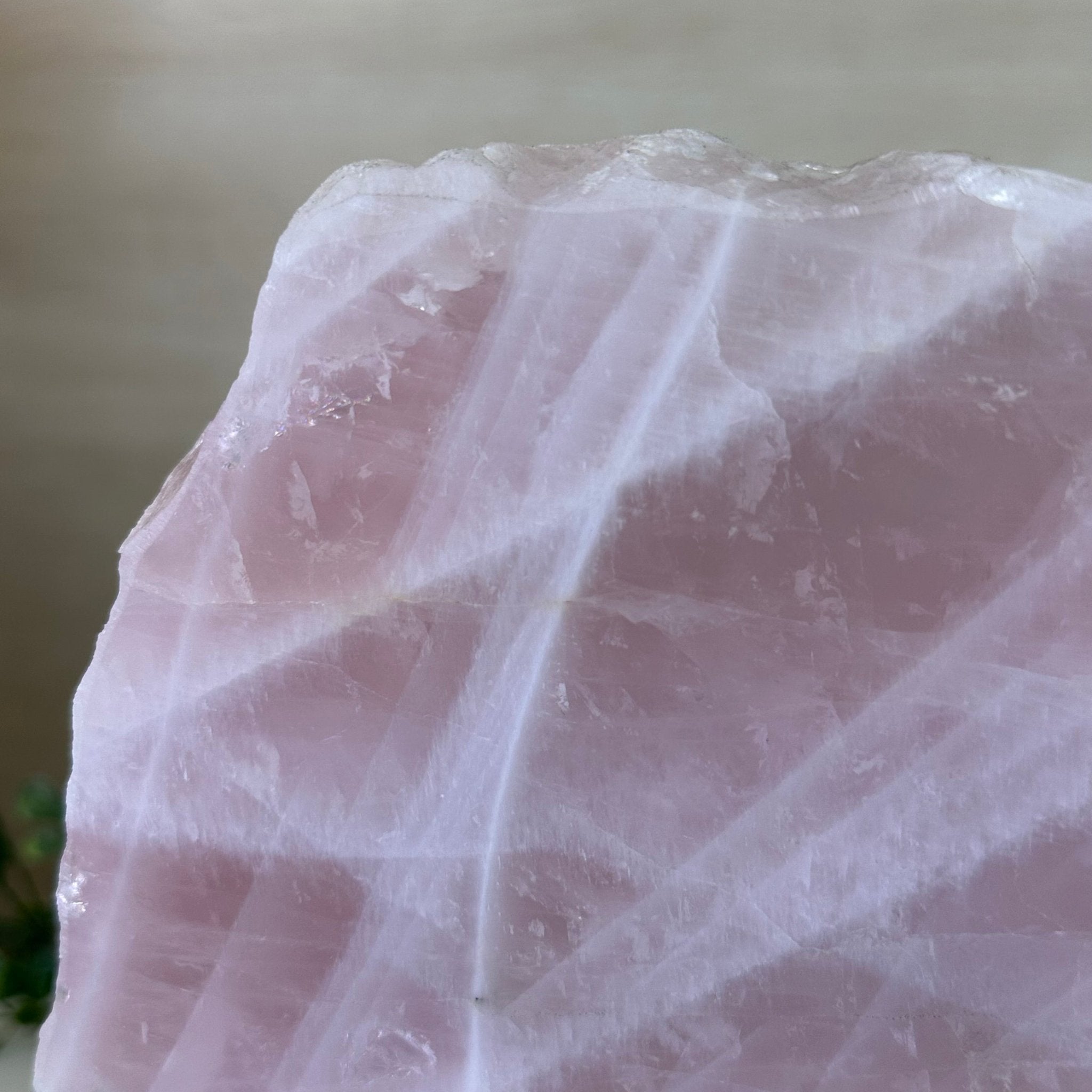 Rose Quartz Polished Slice on a Wood Base, 8.5" Tall #6100RQ - 037 - Brazil GemsBrazil GemsRose Quartz Polished Slice on a Wood Base, 8.5" Tall #6100RQ - 037Slices on Wood Bases6100RQ - 037