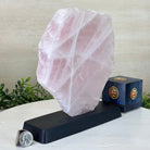 Rose Quartz Polished Slice on a Wood Base, 8.5" Tall #6100RQ - 037 - Brazil GemsBrazil GemsRose Quartz Polished Slice on a Wood Base, 8.5" Tall #6100RQ - 037Slices on Wood Bases6100RQ - 037