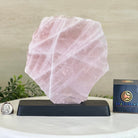 Rose Quartz Polished Slice on a Wood Base, 8.5" Tall #6100RQ - 037 - Brazil GemsBrazil GemsRose Quartz Polished Slice on a Wood Base, 8.5" Tall #6100RQ - 037Slices on Wood Bases6100RQ - 037