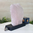 Rose Quartz Polished Slice on a Wood Base, 8.5" Tall #6100RQ - 043 - Brazil GemsBrazil GemsRose Quartz Polished Slice on a Wood Base, 8.5" Tall #6100RQ - 043Slices on Wood Bases6100RQ - 043