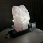 Rose Quartz Polished Slice on a Wood Base, 8.5" Tall #6100RQ - 043 - Brazil GemsBrazil GemsRose Quartz Polished Slice on a Wood Base, 8.5" Tall #6100RQ - 043Slices on Wood Bases6100RQ - 043