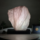 Rose Quartz Polished Slice on a Wood Base, 9" Tall #6100RQ - 034 - Brazil GemsBrazil GemsRose Quartz Polished Slice on a Wood Base, 9" Tall #6100RQ - 034Slices on Wood Bases6100RQ - 034