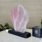 Rose Quartz Polished Slice on a Wood Base, 9" Tall #6100RQ - 034 - Brazil GemsBrazil GemsRose Quartz Polished Slice on a Wood Base, 9" Tall #6100RQ - 034Slices on Wood Bases6100RQ - 034