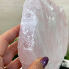 Rose Quartz Polished Slice on a Wood Base, 9" Tall #6100RQ - 034 - Brazil GemsBrazil GemsRose Quartz Polished Slice on a Wood Base, 9" Tall #6100RQ - 034Slices on Wood Bases6100RQ - 034