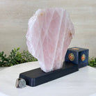 Rose Quartz Polished Slice on a Wood Base, 9" Tall #6100RQ - 048 - Brazil GemsBrazil GemsRose Quartz Polished Slice on a Wood Base, 9" Tall #6100RQ - 048Slices on Wood Bases6100RQ - 048