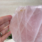 Rose Quartz Polished Slice on a Wood Base, 9" Tall #6100RQ - 048 - Brazil GemsBrazil GemsRose Quartz Polished Slice on a Wood Base, 9" Tall #6100RQ - 048Slices on Wood Bases6100RQ - 048