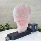 Rose Quartz Polished Slice on a Wood Base, 9.25" Tall #6100RQ - 035 - Brazil GemsBrazil GemsRose Quartz Polished Slice on a Wood Base, 9.25" Tall #6100RQ - 035Slices on Wood Bases6100RQ - 035