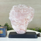 Rose Quartz Polished Slice on a Wood Base, 9.25" Tall #6100RQ - 035 - Brazil GemsBrazil GemsRose Quartz Polished Slice on a Wood Base, 9.25" Tall #6100RQ - 035Slices on Wood Bases6100RQ - 035