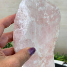 Rose Quartz Polished Slice on a Wood Base, 9.25" Tall #6100RQ - 035 - Brazil GemsBrazil GemsRose Quartz Polished Slice on a Wood Base, 9.25" Tall #6100RQ - 035Slices on Wood Bases6100RQ - 035