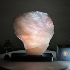 Rose Quartz Polished Slice on a Wood Base, 9.25" Tall #6100RQ - 035 - Brazil GemsBrazil GemsRose Quartz Polished Slice on a Wood Base, 9.25" Tall #6100RQ - 035Slices on Wood Bases6100RQ - 035