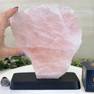 Rose Quartz Polished Slice on a Wood Base, 9.25" Tall #6100RQ - 035 - Brazil GemsBrazil GemsRose Quartz Polished Slice on a Wood Base, 9.25" Tall #6100RQ - 035Slices on Wood Bases6100RQ - 035