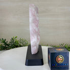 Rose Quartz Polished Slice on a Wood Base, 9.25" Tall #6100RQ - 041 - Brazil GemsBrazil GemsRose Quartz Polished Slice on a Wood Base, 9.25" Tall #6100RQ - 041Slices on Wood Bases6100RQ - 041