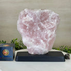 Rose Quartz Polished Slice on a Wood Base, 9.25" Tall #6100RQ - 041 - Brazil GemsBrazil GemsRose Quartz Polished Slice on a Wood Base, 9.25" Tall #6100RQ - 041Slices on Wood Bases6100RQ - 041