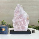 Rose Quartz Polished Slice on a Wood Base, 9.5" Tall #6100RQ - 015 - Brazil GemsBrazil GemsRose Quartz Polished Slice on a Wood Base, 9.5" Tall #6100RQ - 015Slices on Wood Bases6100RQ - 015