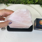 Rose Quartz Polished Slice on a Wood Base, 9.5" Tall #6100RQ - 015 - Brazil GemsBrazil GemsRose Quartz Polished Slice on a Wood Base, 9.5" Tall #6100RQ - 015Slices on Wood Bases6100RQ - 015