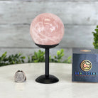 Rose Quartz Sphere on a Metal Stand, 1.4 lbs & 6.2" Tall #5632 - 0012 - Brazil GemsBrazil GemsRose Quartz Sphere on a Metal Stand, 1.4 lbs & 6.2" Tall #5632 - 0012Spheres5632 - 0012
