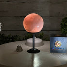 Rose Quartz Sphere on a Metal Stand, 1.6 lbs & 6.3" Tall #5632 - 0013 - Brazil GemsBrazil GemsRose Quartz Sphere on a Metal Stand, 1.6 lbs & 6.3" Tall #5632 - 0013Spheres5632 - 0013